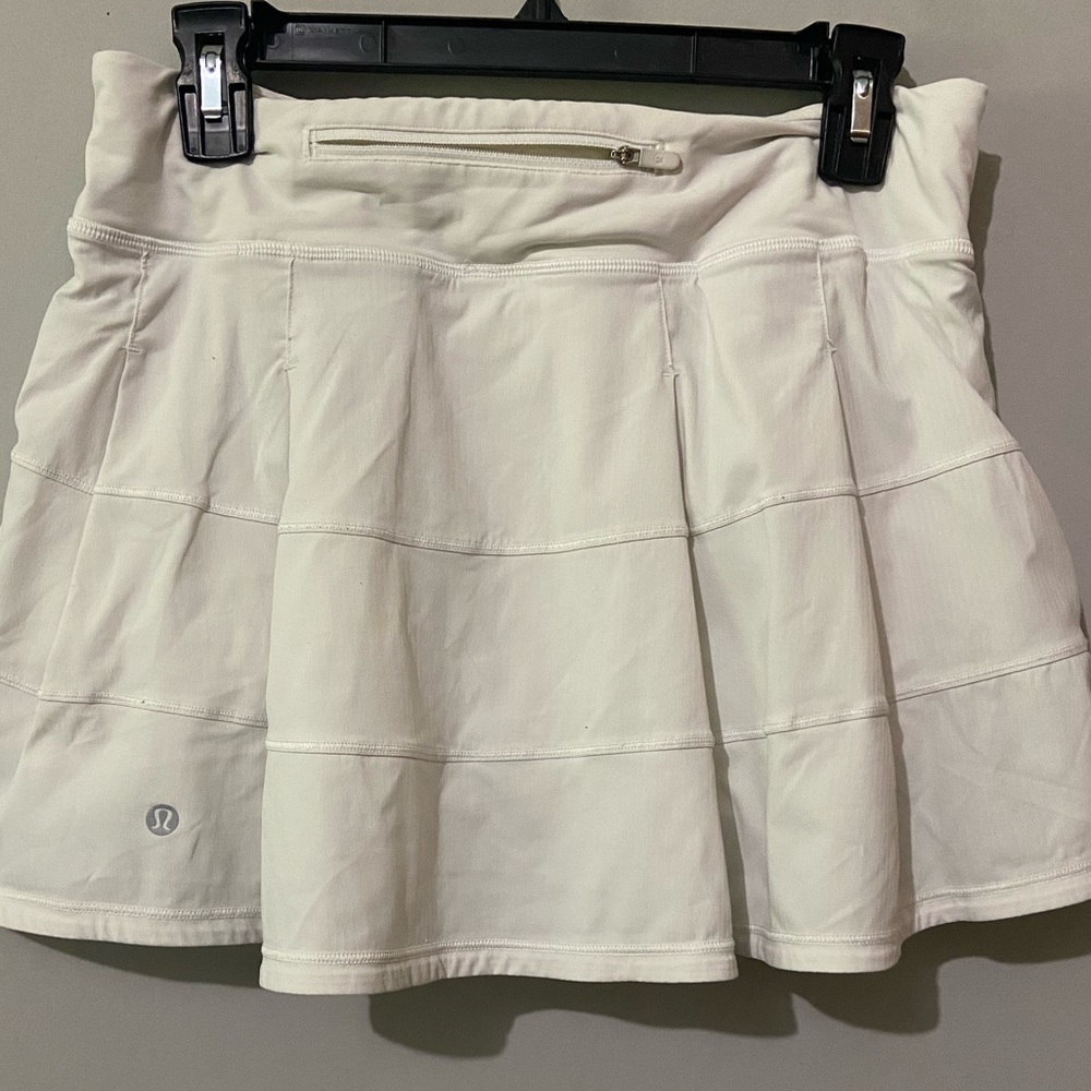 Lululemon Pace Rival Tall Skirt / Skort White Size 8